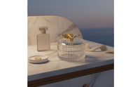 Elegant Design Crystal Candy Bowl Multi-Purpose Glass Jar with Butterfly Lid Gold & Silver Accents for Party