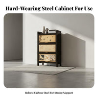 Multi-Tier Shelving unit with Cabinets Chinese appearance & pattern Etagere with Cabinet Retro artistic design Shelving unit for Book Lovers, Living Room, Study, Bedroom