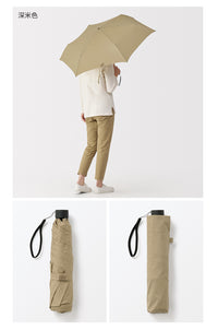 无印良品 MUJI 晴雨两用 折叠伞 雨伞遮阳 太阳伞 象牙色 5S