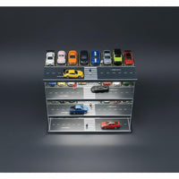1:64 Parking Garage Display Dust Protection Mini Parking Lot Model for Desk