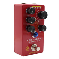 MOSKYAUDIO M Series RED BROWN Distortion Guitar Effect Pedal