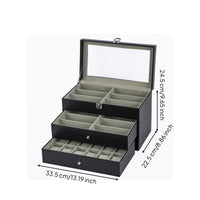 Desktop Storage Box Visible Desk Organizer with Drawer Transparent for Vanity