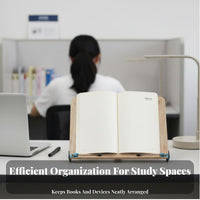 Two-Tier Reading Easel Foldable Adjustable Book Easel Stable Base for Desk, Home