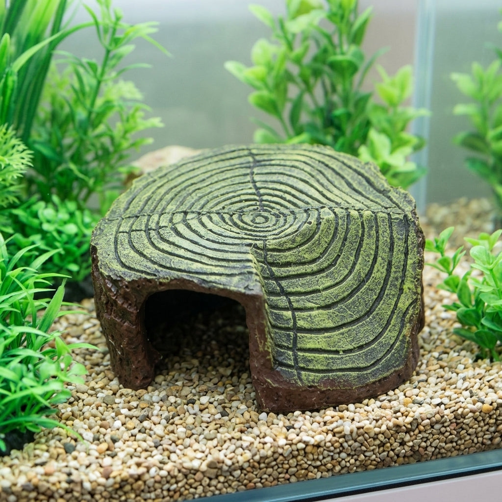 Rock Arch Turtle Tank Accessories Turtle Basking Perch, Resin Aquarium Rock Cave Habitat for Freshwater Aquarium