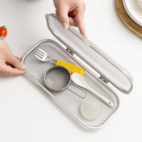 304 Stainless Steel Utensil Cleaning Basket for Dishwasher