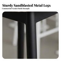 Backless Round-Top Stool Minimalist Design Bar Chair Stable Base for Pub, Office