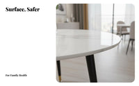 5 Pieces Square Pedestal Table with 4 Chairs Space-Saving Household Furniture Easy to Clean Stable Construction for Living Room