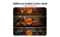 Decorative Pumpkin Light Festive Jack-O'-Lantern Light Spooky Pumpkin Lamp Speckled for Home Decor, Halloween Parties, Bar Displays