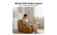 Armless Floor Lounger Minimalist Aesthetic Lounge Chair Padding Ed Support Ergonomic Design for Adults, Bedroom, Perusing Nook
