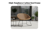4 Pieces 4-Piece Woven Sofa and Chair Set Handwoven Design Outdoor Furnishing sturdyDuty Frame Easy to Clean for Families, Patio