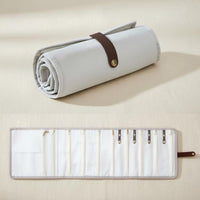 Vacation Jewelry Organizer Multi-Compartment Portable Jewelry Case Lightweight Untangled Necklace Holder for Vacation