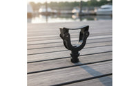 2 Pieces Watercraft Paddle Holder Rigid Paddle Holder with Mounting Base Low-Profile Accessory for Kayakers, Anglers