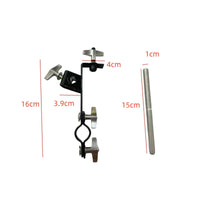 Knurled Drum Clamp with Extension Rod Rugged Drum Hardware Extension Clamp Adjustable Sturdy for Percussionists