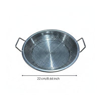 4 Pieces Stainless Steel Fryer Basket Rust-Proof Mesh Draining Rack Raised Feet