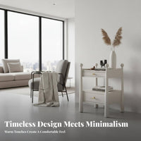 Single-Drawer Bedside Cabinet French & design Household Furniture Retro Design