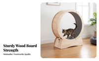 Quiet Operation feline jogning Wheel Sturdy Construction Feline Treadmill Non-Slip jogning surface pet Exercise gear Paw-friendly Design for felines, Indoors, Indoor, Apartment Living, Home