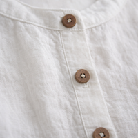 Womens Tops Linen Shirt with Lantern Sleeves, Three Quarter Sleeve Casual Blouse, Vintage Bohemian Style