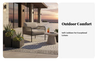 Woven Rope Armchair Nordic Design Padding Ed Woven Armchair Weather Resistant Water Resistant for Adults, Balcony, Courtyard