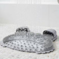 Foot Scrub Mat with Suction Cups Flexible Crustacean Foot Scrubber for Washroom