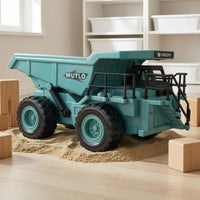 Self-Unloading Excavation Dump Truck Toy Rugged Wheels Die-Cast Dump Truck Thick Tire Pattern Detailed Cab