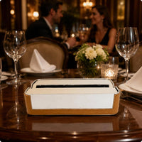 Metal Napkin Holder Sturdy Stainless Steel Tissue Box Minimalist Home Accessory for Hotel, Restaurant