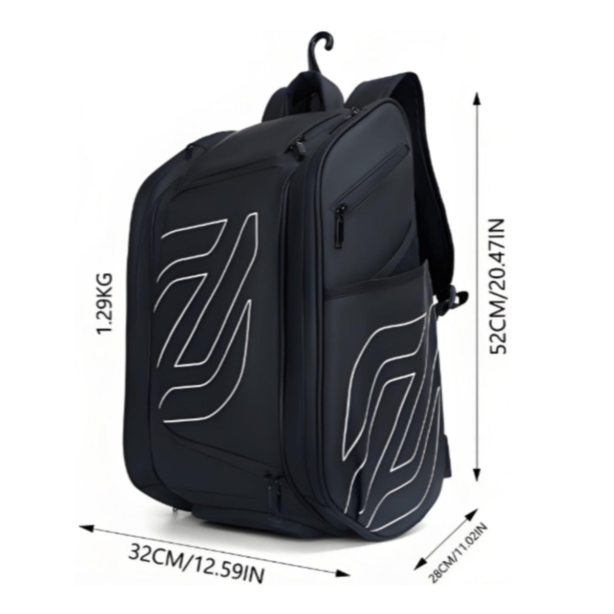 Pickleball Backpack Bag Large Capacity Pickleball Backpack Fence Hook for Travel