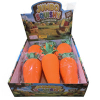 Large Simulation Carrot Squishy Toy, Soft Rubber Stress Relief, Fast Rebound, Food Play