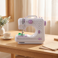 Portable Stitching Device with Handle Compact Portable Mini Stitching Device Electric Appliance for Beginners, Students, Apartments, Dorm Rooms