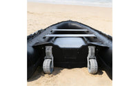 2 Pieces Inflatable Boat Positioning Wheels Portable Boat Positioning Trolley Wheels Foldable Marine Accessories for Dock, Marina