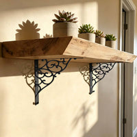 Iron Wall-Mounted Triangular Bracket with Anchor Pattern for Shelves