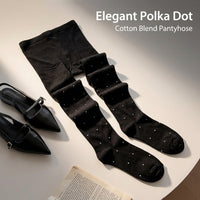 Tights for Women Plus Size with 70% Blend for Ventilated Comfort, Patterned Opaque Ladies for Autumn Office Wear, Anti-Chafing Design