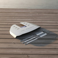 Stainless Steel Outboard Motor Plate with Mounting Hardware Rigid Water Pressure Plate Sturdy Marine Part Strong for Anglers
