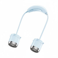 USB Rechargeable Portable Neckband Fan Adjustable Speed Neck Fan Flexible Arms Personal Cooling Device Lightweight for Outdoor, Travel, Sports, Office