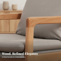 Dining Armchair with Backrest hardwood Wood Construction Household Furniture Comfortable for Long Sitting Ergonomic Design