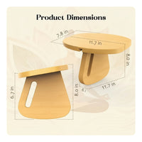 Detachable Meditation Bench Solid Wood Mindfulness Stool Portable Kneeling Stool Ergonomic for Meditators
