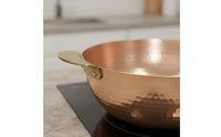 Induction Copper Pot Thickened Wall Hammered Copper Pot Easy to Clean for Restaurant