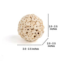 Parrot Chewing Toy, Sola Wood Gnawing Toy for Beak Grinding, Engaging Small and Medium Bird Cage Accessory for Parrot Gnawing