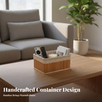 Rectangular Woven Basket adaptable Household Storage Space-Saving
