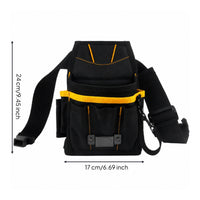 Structured Window Film Tool Bag Multi-Pocket Vinyl Wrap Tool Pouch Adjustable Utility Belt Pouch Convenient for Installers, Detailers, Garage Work