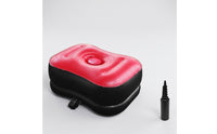 Portable Inflatable Cushion with Pump Compact Inflatable Rectangular Seat Foldable Furniture Water-Repellent for Travel