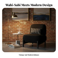 Chunky Single-Seater Sofa Wabi-Sabi Design Armchair high-end aesthetic Sculptural Form for Interior Decorators, Adults, Lobby
