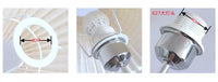 European Fabric Lampshade with Tassel for Table Lamp