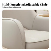 Armless wheeled Chair Adjustable Height Task Seat Wheeled Base for Bedroom, Women