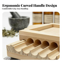 Wooden Rolling Board Makes Uniform Manual Herbal Creator