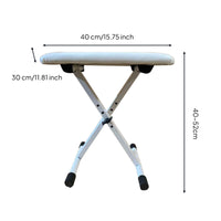 Piano Bench Folding Keyboard Bench Non-Slip Furniture for Home Studio, Rehearsal