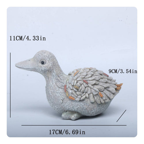 Lifelike Duck Statue Weather Resistant Resin Duck Figurine for Garden, Patio