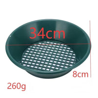 Shallow Mesh Sifting Basin Glossy Finish Garden Sand Sieve Easy to Clean