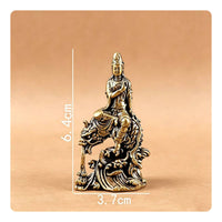 Guanyin Figurine Compact Ornamental Statue Collectible
