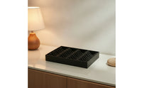 Jewelry Display Box with Grooves Rectangular Bracelet Organizer Tray Bracelet Display Box Divided Multi-Slot for Retailers