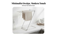 Countertop Dishcloth Holder Draining Design Countertop Rag Dehumidifying Rack Foldable Dishcloth Hanger for Sink